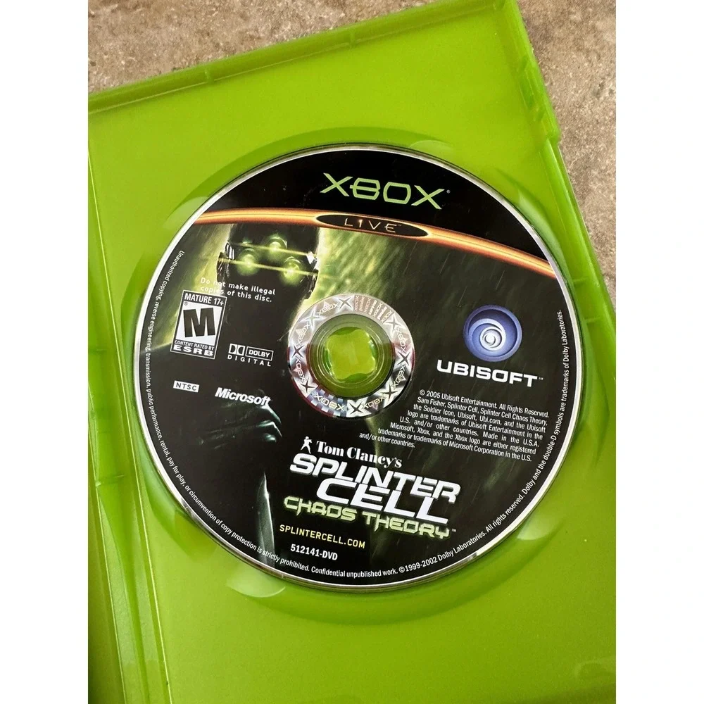 Splinter Cell: Chaos Theory for Microsoft Xbox Complete. Manual Included.